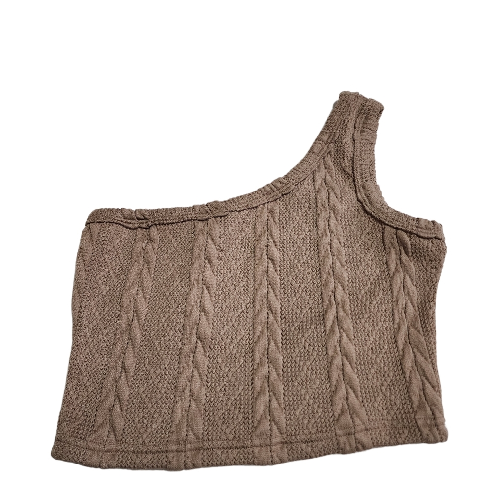 SHEIN One Shoulder Crop Top, Size M - Picture 2 of 3